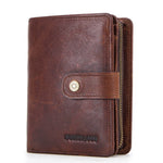Crazy Horse Leather 12 Card Holder Multifunctional Wallets