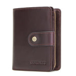 Crazy Horse Leather 12 Card Holder Multifunctional Wallets