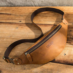 Crazy Horse Cow Leather Waist Bag Crossbody Bag