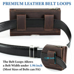 Crazy Horse Leather Multi-Functional Waist Bag