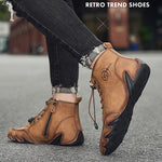 Leisure Cowhide Leather Boots for Men