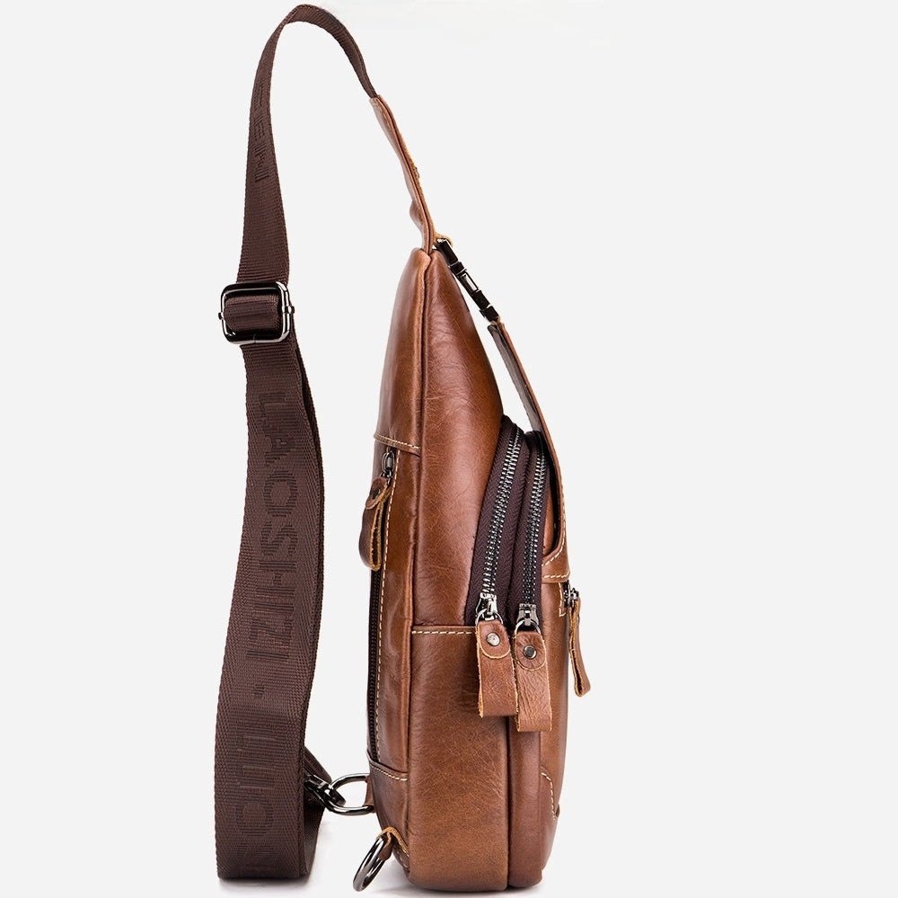 Retro Genuine Leather Crossbody Bag