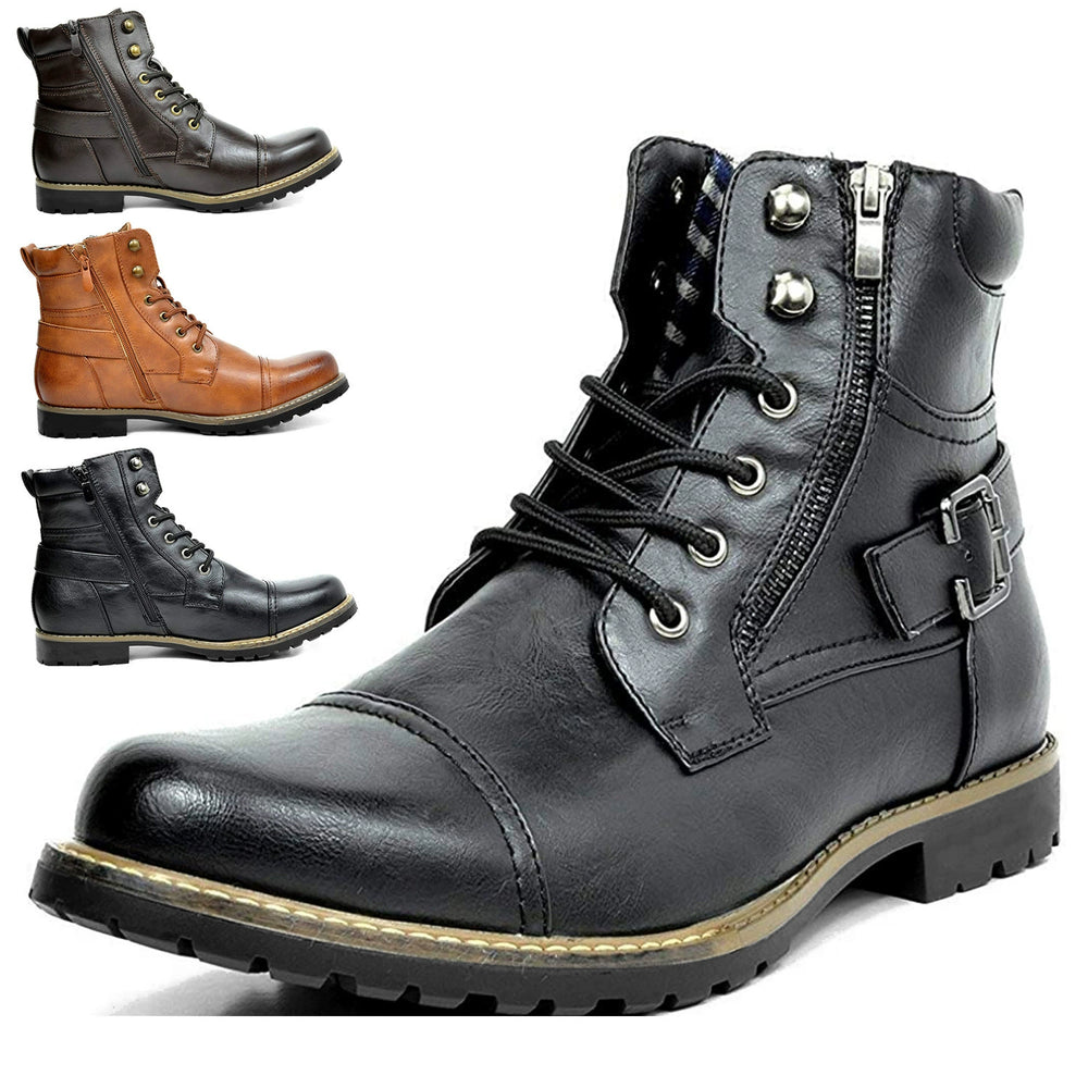 Classic Motorcycle Boots for Men