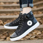 Men's Casual Canvas High Top Board Shoes