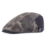 Camouflage Beret Cap Duck Hat Sunshade Peaked Forward Adjustable Cap