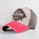 Multicolor SHINE Letter Sunshade Hat Baseball Cap