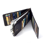 Genuine Leather RFID Blocking Card Holder Wallet for Men