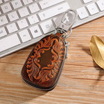 Vintage Genuine Leather Car Key Holder Key Bag Keychain Wallet For Men Women