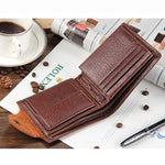 Retro Fashion PU Leather Short Buckle Wallet For Men