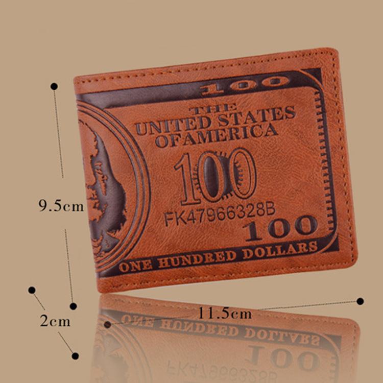 Men Vintage Money Clip Fashion Creative Short Wallet
