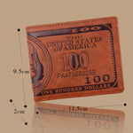 Men Vintage Money Clip Fashion Creative Short Wallet