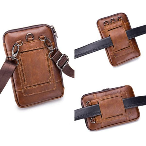 Men’s Genuine Leather Phone Bag Waist Bag