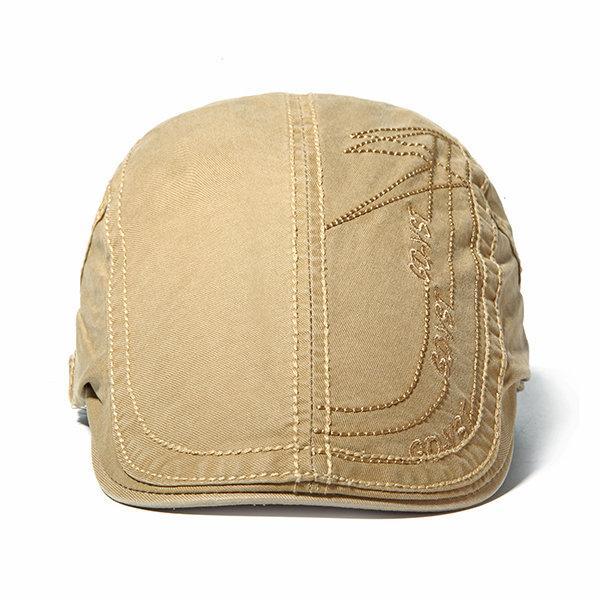 Cotton Letter Embroidery Berets Hats Casual Sport Visor Painter Caps