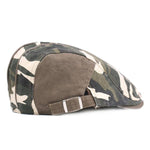 Camouflage Beret Cap Duck Hat Sunshade Peaked Forward Adjustable Cap
