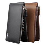 Leisure 16 Card Slots Business Super Thin Long Wallet Card Holder