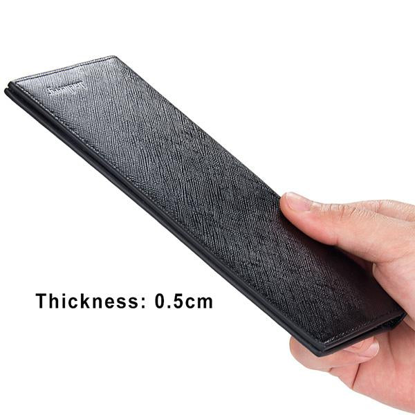 Leisure Business Soft Leather Ultrathin Long Wallet For Men - MagCloset