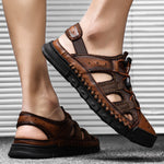 Men Sandals Handmade Leather Summer Men Shoes