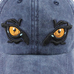 Washed Style Hip Hop Snapback Hat Trucker Embroidery Eagle Eye Casquette