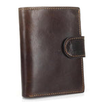 Retro Fashion Genuine Leather Mens Short Wallet