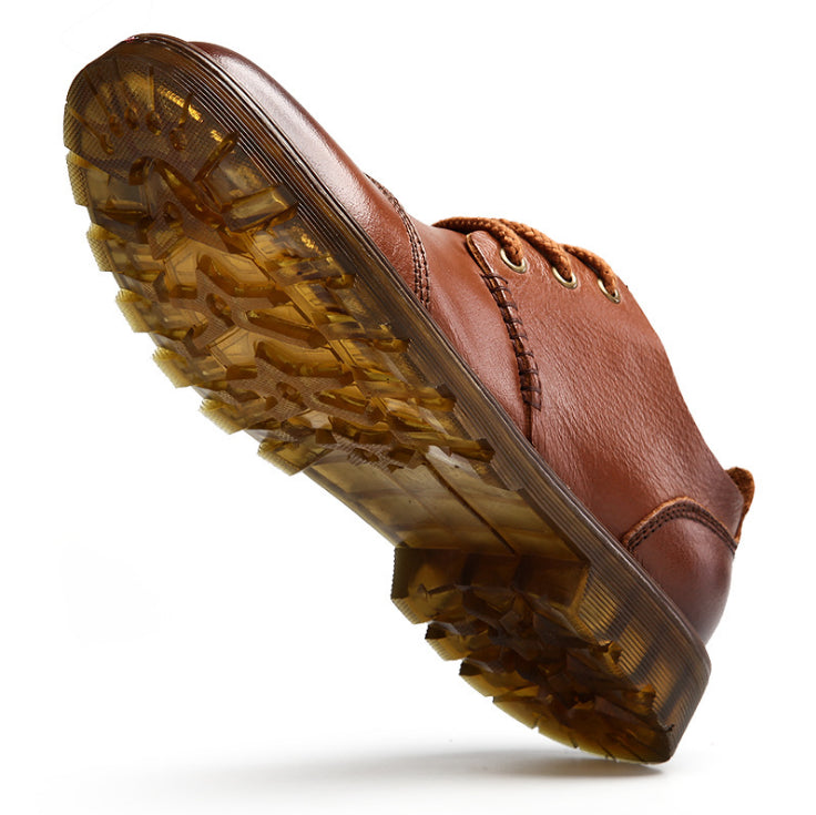 Men Retro Genuine Leather Non-slip Casual Oxford Shoes