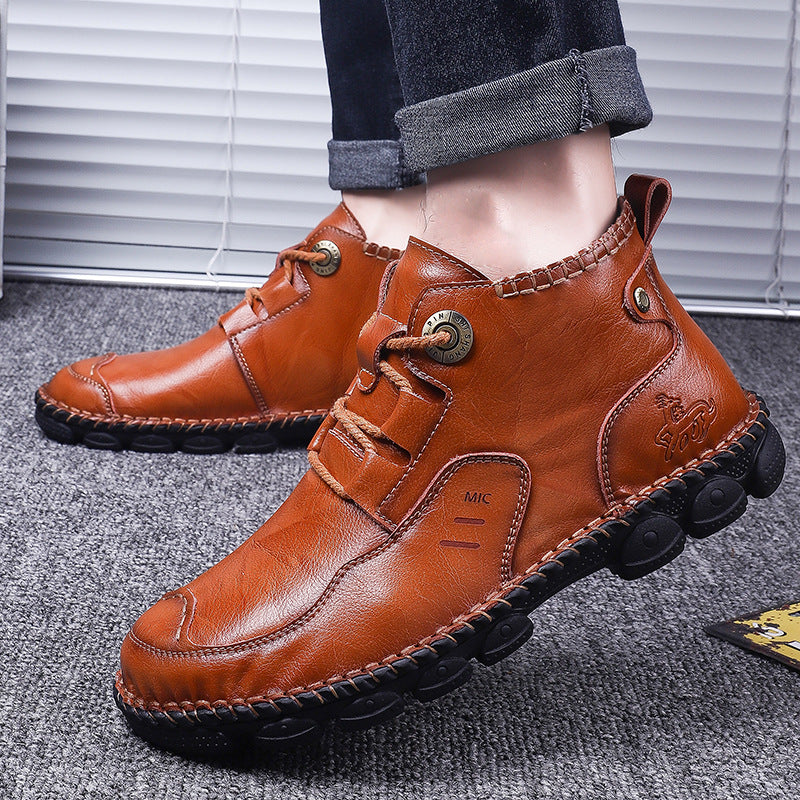 Men's Fashion Casual Leather Boots