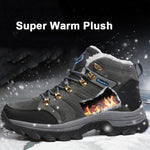 Winter Snow Boots Warm Plush Lace Up High Top Sneakers