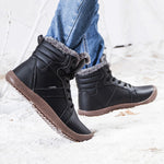 Winer Snow Boots Lace Up Keep Warm Leather Boots