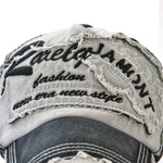 Men Vintage Patch Embroidered Letter Sunshade Hat Baseball Caps