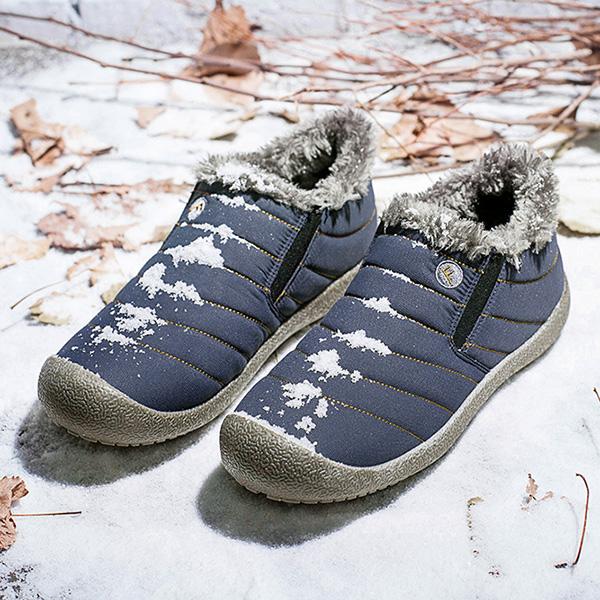 Large Size Waterproof Warm Cotton Snow Boots Lovers Shoes