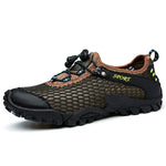 Men Lycra Mesh Breathable Outdoor Shock Absorption Hiking Shoes