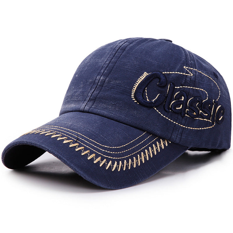 Mens Fashion Letter Embroidery Sunshade Hats Baseball Caps
