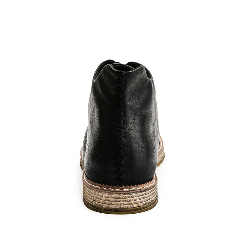 New Fashion Lace Up PU Leather Martin Boots