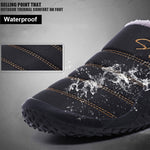 Winter Warm Fur Lining Waterproof Non-Slip Casual Slippers