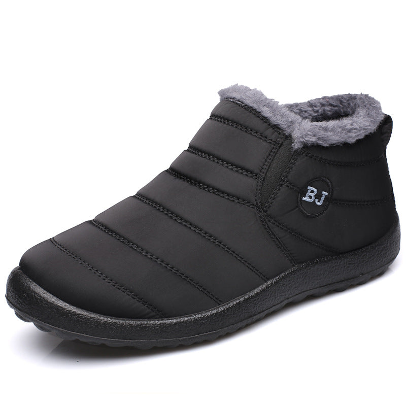 Warm Fur Lining Slip On Flat Ankle Snow Boots For Men & Women