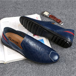Summer Breathable Soft Sole Casual Leather Shoes for Men