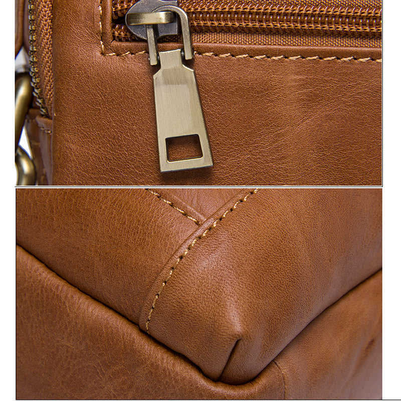 Genuine Leather Shoulder Bags Fashion Men Messenger Bag Tote Crossbody Bags