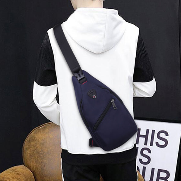 Fashion Leisure Chest Bag Waterproof Man Oxford Crossbody Bag