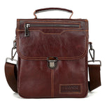 Men's Vintage Genuine Leather Business Handbag Crossbody Bag