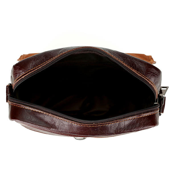 Men's Vintage Genuine Leather Business Handbag Crossbody Bag