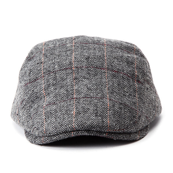 Men Woolen Cotton Blend Beret Cap Adjustable Thick Golf Cabbie Hat