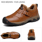 Large Size Genuine Leather Casual Outdoor Hiking Camping Shoes