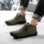 Super Warm Men Winter Boots Waterproof Fur Lining Ankle Snow Boots