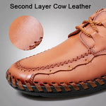 Genuine Leather Casual Lace Up Men's Shoes